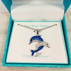 Double Dolphin Florida Friends Necklace